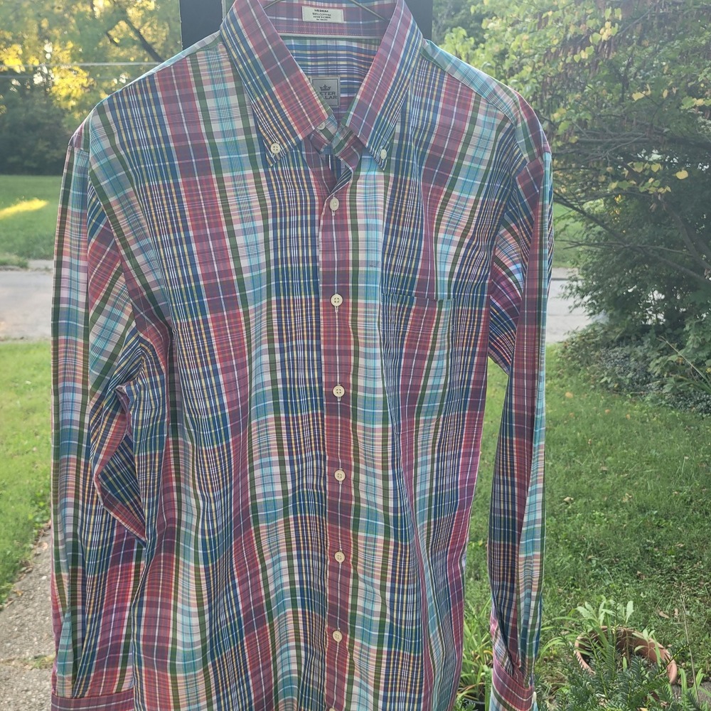 Peter Millar Men's Long Sleeve Shirt Size Medium